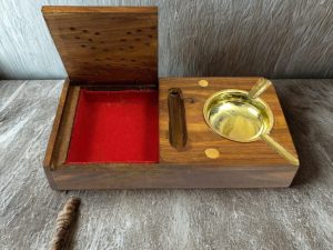 Ashtray Brass Work With Box