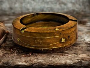 Ashtray Round Brass Work
