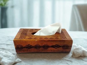Jali Wooden Tissue Box